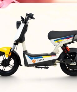 Xe điện yadea x bull màu vàng trắng